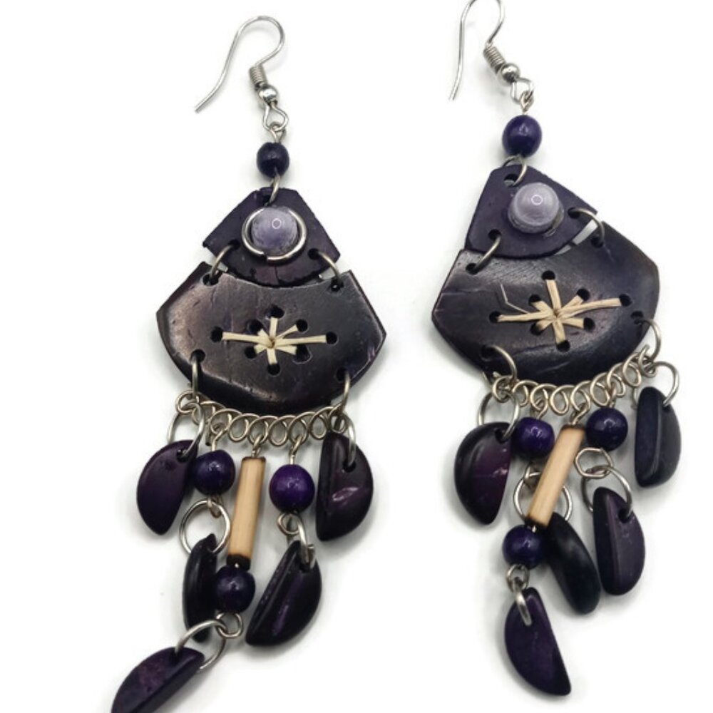 Hand Painted Coco Earrings Cusco